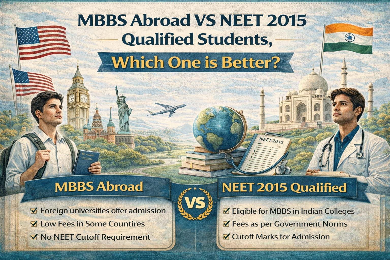 MBBS Abroad VS NEET 2015 Qualified students, Which one is Better?